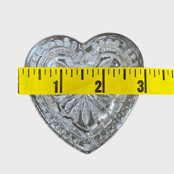 Marquis Waterford Crystal Covered Heart Box 3'' Jewelry Trinkets New Opened Box - Picture 13 of 14